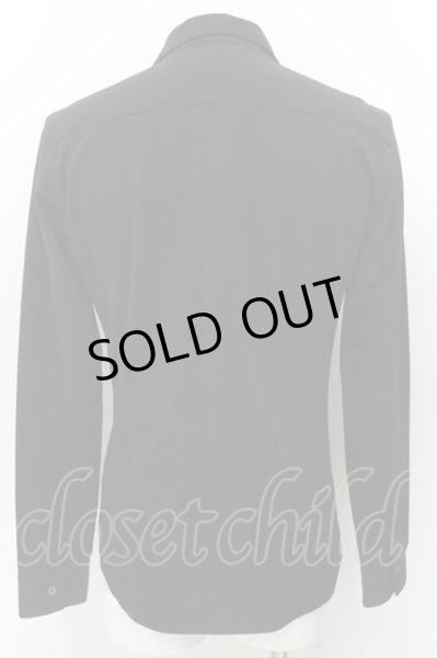 画像2: SCHLUSSEL / ストレッチドレッシーシャツ 2 ブラック O-24-10-28-039-SC-sh-YM-ZT267 (2)