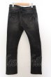 画像2: SCHLUSSEL / バナナシルエットユーズドデニムパンツ 1 ブラック O-24-10-28-044-SC-pa-YM-ZT230 (2)
