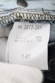 画像3: SCHLUSSEL / バナナシルエットコーティングデニムパンツ 1 インディゴ O-24-10-28-045-SC-pa-YM-ZT230 (3)