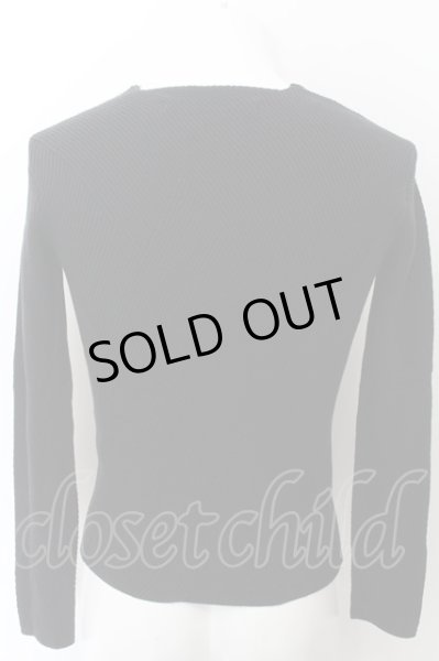 画像2: SCHLUSSEL / 幾何学編みニットソー 2 ブラック O-24-10-28-009-SC-to-YM-ZT366 (2)