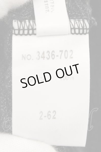 画像3: SCHLUSSEL / ボーダーニット半袖ニットソー 2 グレー O-24-10-28-011-SC-to-YM-ZT366 (3)