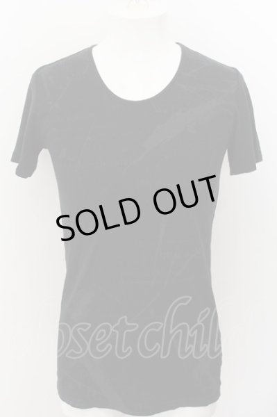画像1: SCHLUSSEL / 総柄ロングTシャツ 2 ブラック O-24-10-28-012-SC-ts-YM-OS (1)