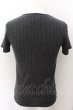 画像2: SCHLUSSEL / MIX縦編みVネックTシャツ 2 グレー O-24-10-28-016-SC-ts-YM-ZT270 (2)