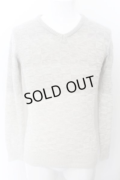 画像1: SCHLUSSEL / ダイヤカット編みグラデーションニットソー 2 グレー O-24-10-28-017-SC-to-YM-ZT270 (1)