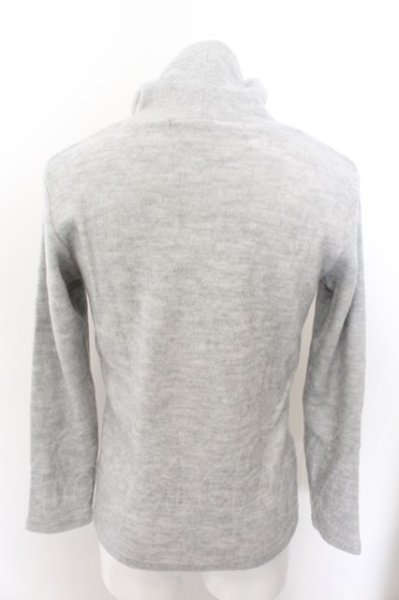 画像2: SCHLUSSEL / ウール混アクリルシャギーハイネックニットソー 2 グレー O-24-10-28-022-SC-to-YM-ZT269 (2)