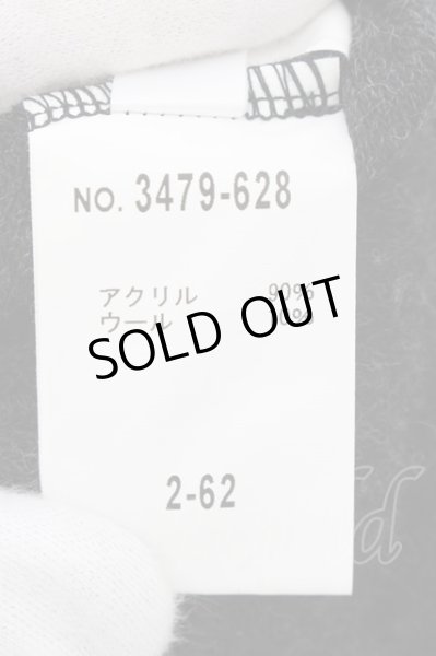 画像3: SCHLUSSEL / ウール混アクリルシャギーハイネックニットソー 2 ブラック O-24-10-28-023-SC-to-YM-ZT269 (3)