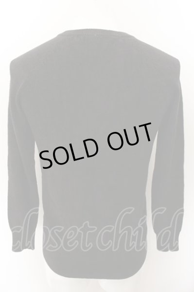 画像2: SCHLUSSEL / ボアパイルVネックニットソー 2 ブラック O-24-10-28-024-SC-to-YM-ZT268 (2)