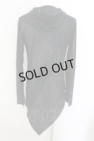 画像2: CIVARIZE / テレコ切り替えフェイクスウェード変形パーカー 46 ブラック O-24-10-29-034-CI-to-YM-OS (2)