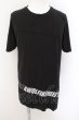 画像1: JOHNNY WOLF / JOHNNY LONDON(ジョニーロンドン)アシンメトリーTシャツ 1-2 ブラック O-24-10-29-035-JO-ts-YM-ZT320 (1)
