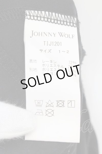画像3: JOHNNY WOLF / JOHNNY LONDON(ジョニーロンドン)アシンメトリーTシャツ 1-2 ブラック O-24-10-29-035-JO-ts-YM-ZT320 (3)
