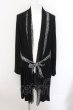 画像1: BUFFALO BOBS / LACE-GOWN(レースガウン)レース切り替えカーディガン 2-3 ブラック O-24-10-29-037-BU-to-YM-ZT320 (1)