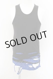 CIVARIZE / オパールダメージロングタンクトップ 44 ブラックxレッド