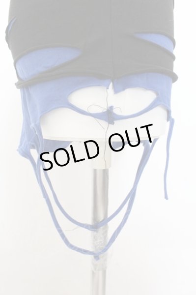 画像2: CIVARIZE / オパールダメージロングタンクトップ 44 ブラックｘブルー O-24-10-29-043-CI-to-YM-ZY (2)