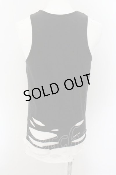 画像2: CIVARIZE / オパールダメージロングタンクトップ 44 ブラックｘホワイト O-24-10-29-044-CI-to-YM-OS (2)