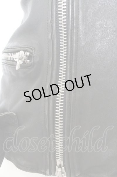 画像2: FUGA / ベジタブルタンニンWライダースベスト 46 ブラック O-24-10-29-005-FU-ja-YM-OS (2)