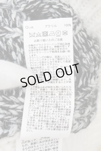 画像3: CIVARIZE / パッチワーク切り替えグランジチルデンニット F ホワイトｘアイボリーｘブラック O-24-10-29-048-CI-to-YM-ZY (3)