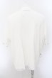 画像2: CIVARIZE / PUレザー切り替えZIPデザインTシャツ F ホワイト O-24-10-29-052-CI-ts-YM-ZT318 (2)