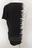 画像2: CIVARIZE / バイカラーチェーンドレープカットソー 44 ブラックｘホワイト O-24-10-29-053-CI-ts-YM-ZT318 (2)