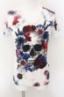 画像1: CIVARIZE / 転写スカルフラワーTシャツ 44 ホワイト O-24-10-29-054-CI-ts-YM-ZT318 (1)