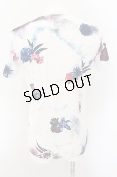 画像2: CIVARIZE / 転写スカルフラワーTシャツ 44 ホワイト O-24-10-29-054-CI-ts-YM-ZT318 (2)