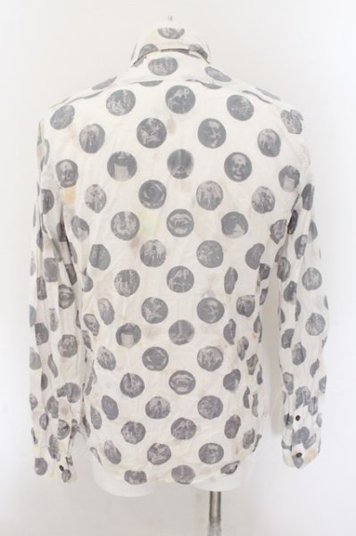 画像4: maxsix / スポット柄シャツ L ホワイト系 O-24-10-29-059-ma-sh-YM-ZT294 (4)