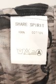 画像4: SHARE SPIRIT / シルエット総柄バックスリットブラウス 36 グレー（ピンク系） O-24-10-29-061-SH-sh-YM-ZT294 (4)
