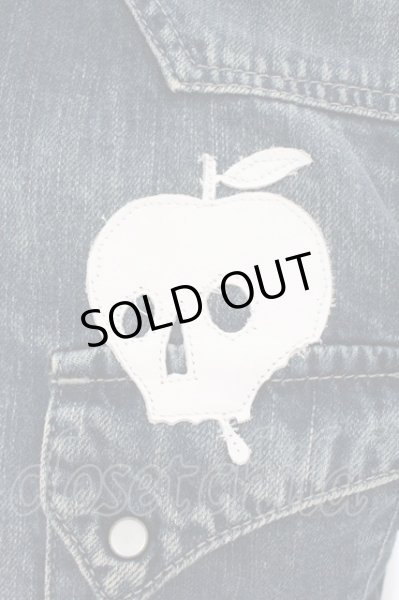 画像3: maxsix / 立体スカルアップルロングデニムウエスタンシャツ S インディゴ O-24-10-29-064-ma-sh-YM-ZT318 (3)