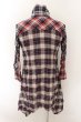画像4: LGB / SHIRT-G/DRESS　七部袖シャツワンピース 0（レディース） ネイビーｘレッド O-24-10-29-065-LG-sh-YM-ZT167 (4)