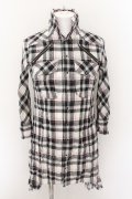 LGB / SHIRT-G/DRESS　七部袖シャツワンピース 0（レディース） ピンクｘブラックｘブルー O-24-10-29-069-LG-sh-YM-ZT167