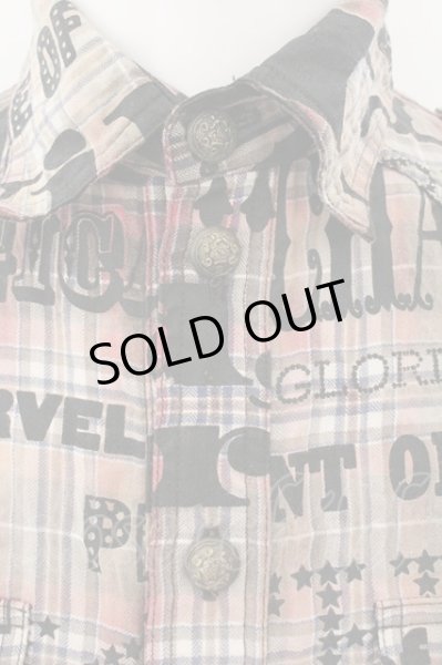 画像2: SHARE SPIRIT / ワードタータンウエスタンシャツ 44 マルチ O-24-10-29-071-SH-sh-YM-ZT318 (2)