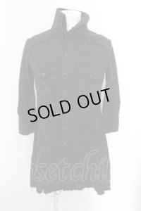 LGB / SHIRT-G/DRESS　七部袖シャツワンピース 1（レディース） ブラック O-24-10-29-083-LG-sh-YM-OS