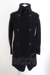 gene par YUKIO MISHIBA コート.ウールスタンドネック /ブラック/48 O