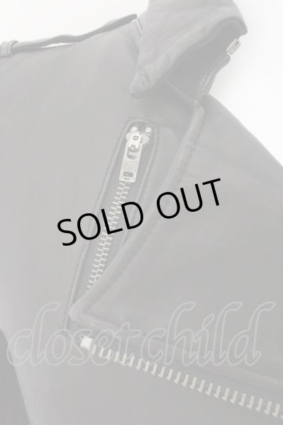 画像2: LGB / S-BIKERS ダブルライダースジャケット 1（レディース） ブラック O-24-10-29-094-LG-ja-YM-OS (2)