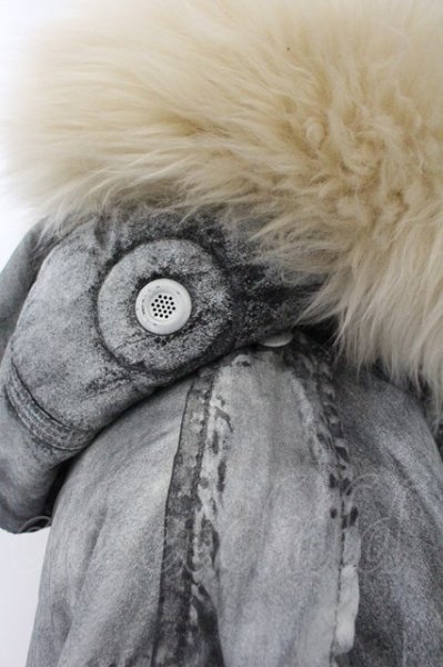 画像6: LGB / PIROT ファーコート  シルバー O-24-10-29-095-LG-ou-YM-ZT-M007 (6)