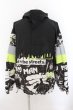画像1: MISHKA / アノラックパーカー  ブラックｘシルバーｘネオンイエロー O-24-10-29-015-KU-to-YM-ZT320 (1)