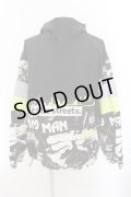 MISHKA / アノラックパーカー  ブラックｘシルバーｘネオンイエロー O-24-10-29-015-KU-to-YM-ZT320