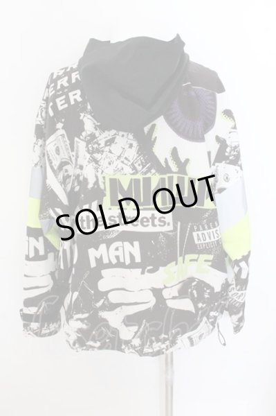 画像3: MISHKA / アノラックパーカー  ブラックｘシルバーｘネオンイエロー O-24-10-29-015-KU-to-YM-ZT320 (3)
