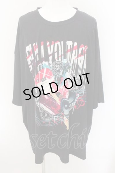 画像1: CIVARIZE / グラビティコラボ　楽しさ♪FULLVOLTAAAGE!!! BIG Tシャツ  ブラック O-24-10-29-018-CI-ts-YM-ZT294 (1)