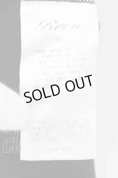 画像3: Roen / MTV ブリーチTシャツ 46 ブラック O-24-10-29-019-Ro-ts-YM-ZT1101 (3)