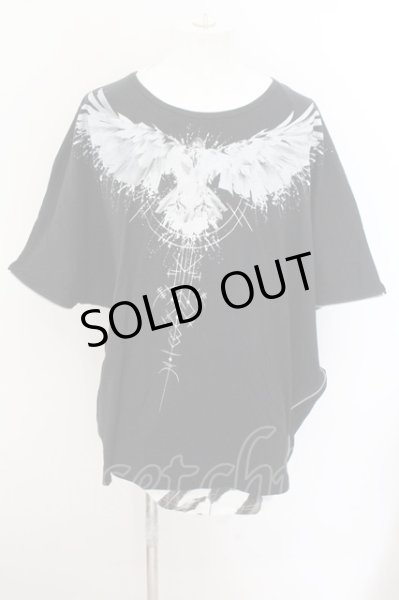 画像1: CIVARIZE / Gabriel ポンチョTシャツ F ホワイトｘブラック O-24-10-29-027-CI-ts-YM-OS (1)