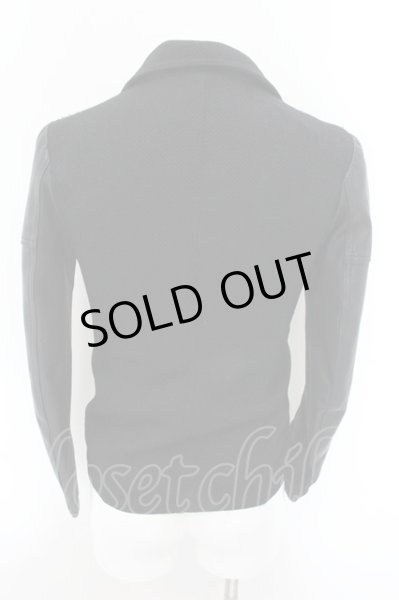 画像2: FUGA / GENESIS ゴートレザー切り替えダブルライダースジャケット 44 ブラック O-24-10-31-003-FU-ja-YM-OS (2)