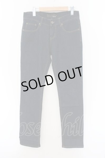 画像1: Xfrm / イエローステッチストレッチストレートデニムパンツ 2 ブルー O-24-10-31-010-Xf-pa-YM-ZT252 (1)