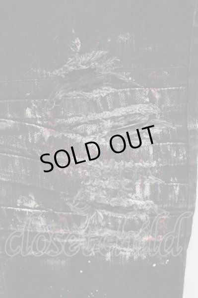 画像2: LGB / S-WOLF ステッチバイカーデニムパンツ 29 ブラック O-24-10-31-015-LG-pa-YM-ZT250 (2)