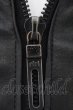 画像2: FUGA / VINTAGE COW HIDE STAND COLLAR SINGLE RIDERS ジャケット（riri） 46 ブラック O-24-10-31-002-FU-ja-YM-ML008 (2)