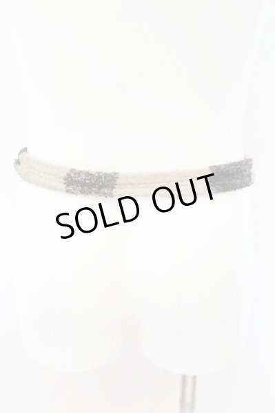 画像4: IFSIXWASNINE / BELT ベルト  アンティークブラックｘアイボリー O-24-10-31-020-IF-rg-YM-OS (4)