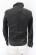 画像3: FUGA / VINTAGE COW HIDE STAND COLLAR SINGLE RIDERS ジャケット（riri） 46 ブラック O-24-10-31-002-FU-ja-YM-ML008 (3)