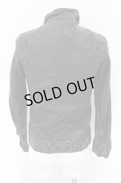 画像3: FUGA / VINTAGE COW HIDE STAND COLLAR SINGLE RIDERS ジャケット（riri） 46 ブラック O-24-10-31-002-FU-ja-YM-ML008 (3)