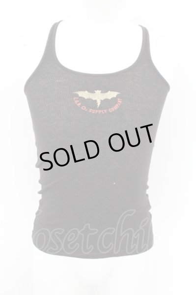 画像2: LGB / LGB SUPPLY COMPANY/TK テレコタンクトップ 0（レディース） ブラック O-24-11-01-001-LG-to-YM-ZT213 (2)