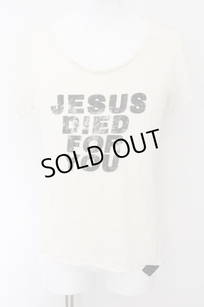 画像1: IFSIXWASNINE / CROSSES+JESUS/HSC/M Tシャツ【メンズ1】 1 ホワイト O-24-11-01-029-IF-ts-YM-OS (1)