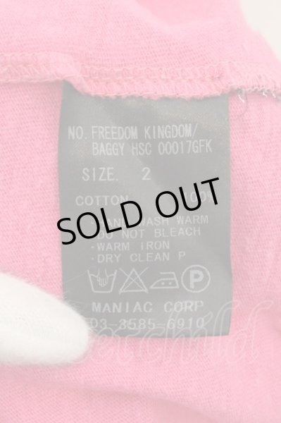 画像4: LGB / FREEDOM KINGDOM/BAGGY HSC Tシャツ 2（レディース） ピンク O-24-11-01-037-LG-ts-YM-ZT265 (4)